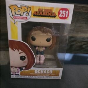 Funko Pop Animation Ochaco Figure - Brown and Pink